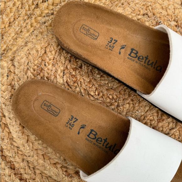 Betula by Birkenstock Sz 37 Women’s US 6 Slip On Sandals White - Picture 3 of 6